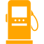 orange gas pump 3 icon