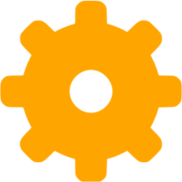 Orange Gear 2 Icon Free Orange Gear Icons