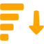 orange generic sorting icon