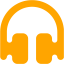 orange headphones 7 icon