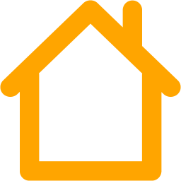 Orange home 2 icon - Free orange home icons