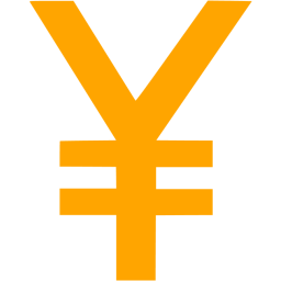 Orange Japanese Yen Icon Free Orange Currency Icons