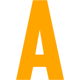 Orange Letter I