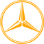 orange mercedes benz icon