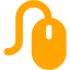 orange mouse 5 icon