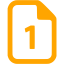 orange one page icon