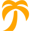 orange palm tree icon