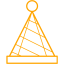 orange party hat icon