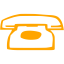 orange phone 21 icon