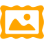 orange picture icon