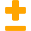 orange plus minus 2 icon