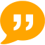 orange quote icon