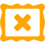 orange remove image icon