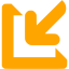 orange resize 9 icon