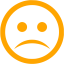 orange sad icon