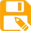 orange save as icon