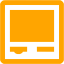 orange self service kiosk icon