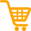 orange shopping cart icon