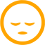 orange sleeping icon