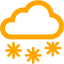 orange snow icon