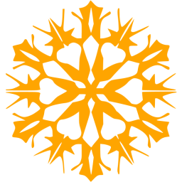 Orange snowflake 27 icon - Free orange snowflake icons