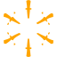 orange snowflake 43 icon