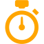 orange stopwatch icon