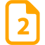 orange two page icon