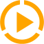 orange video play 4 icon