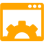 orange website optimization icon