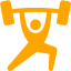 orange weightlift icon