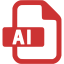 persian red adobe ai 2 icon