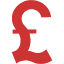 persian red british pound icon