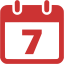 persian red calendar 3 icon