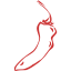 persian red chili pepper 25 icon