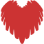 persian red heart 6 icon