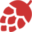 persian red hops icon
