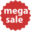 persian red mega sale badge icon