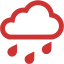 persian red rain icon