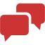 persian red speech bubble 2 icon