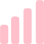 pink bar chart 3 icon