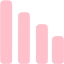 pink bar chart 4 icon