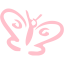 pink butterfly icon