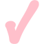 pink check mark 5 icon