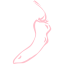 pink chili pepper 25 icon