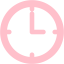 pink clock 5 icon