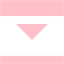 pink collapse down icon