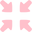 pink collapse icon