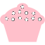 pink cupcake 5 icon