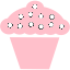 pink cupcake icon